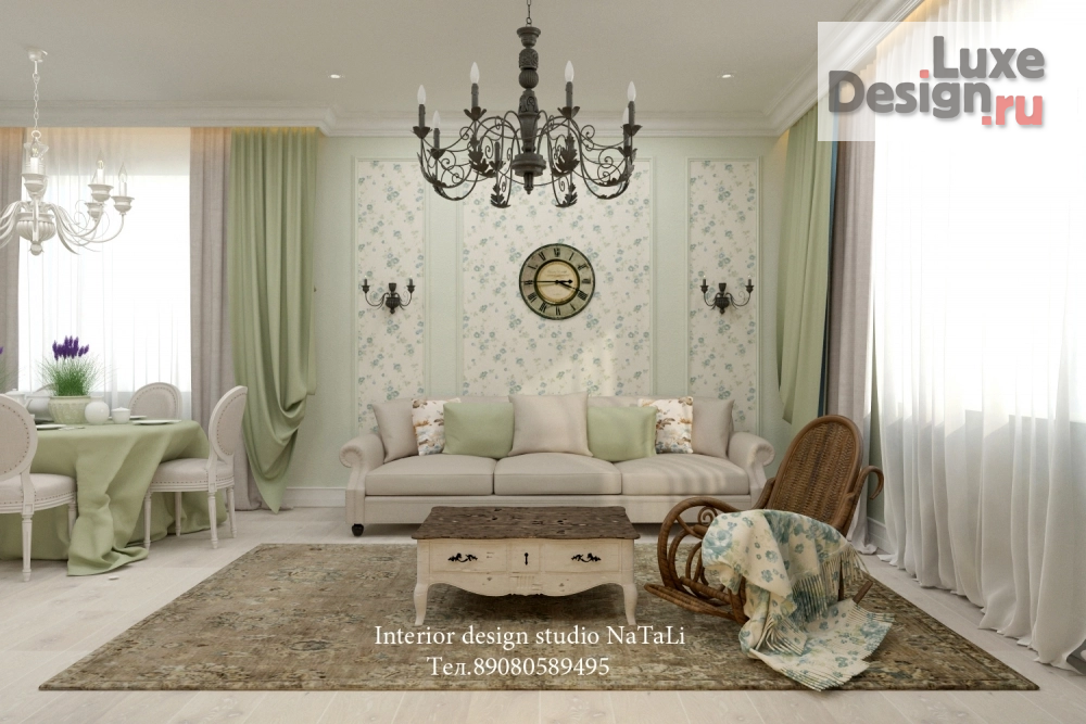 Дизайн интерьера таунхауса "Дизайн интерьера дома в стиле Прованс" (фото 2)