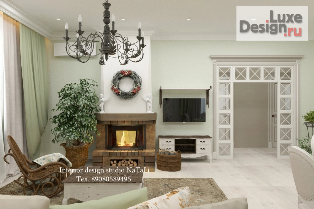 Дизайн интерьера таунхауса "Дизайн интерьера дома в стиле Прованс" (фото 3)