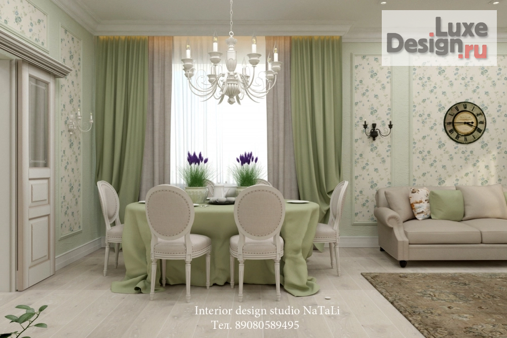 Дизайн интерьера таунхауса "Дизайн интерьера дома в стиле Прованс" (фото 1)