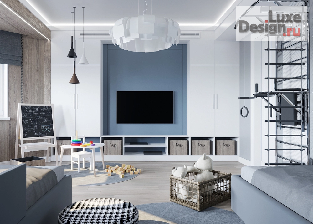 Дизайн интерьера загородного дома "Детская комната для двух мальчишек " (фото 4)