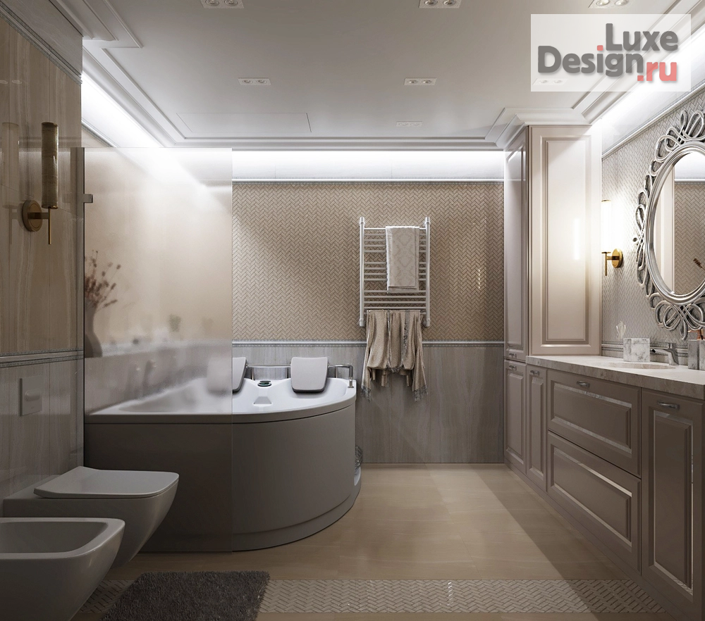 Дизайн интерьера квартиры "Ванная комната в классическом стиле" (фото 3)