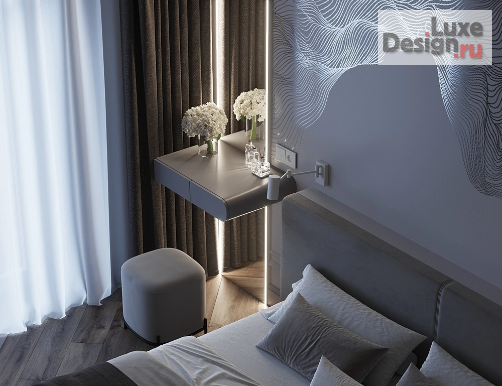 Дизайн интерьера квартиры "Спальная комната с росписью" (фото 3)