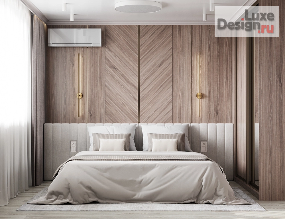 Дизайн интерьера трехкомнатной квартиры "Дизайн современной спальной комнаты" (фото 11)