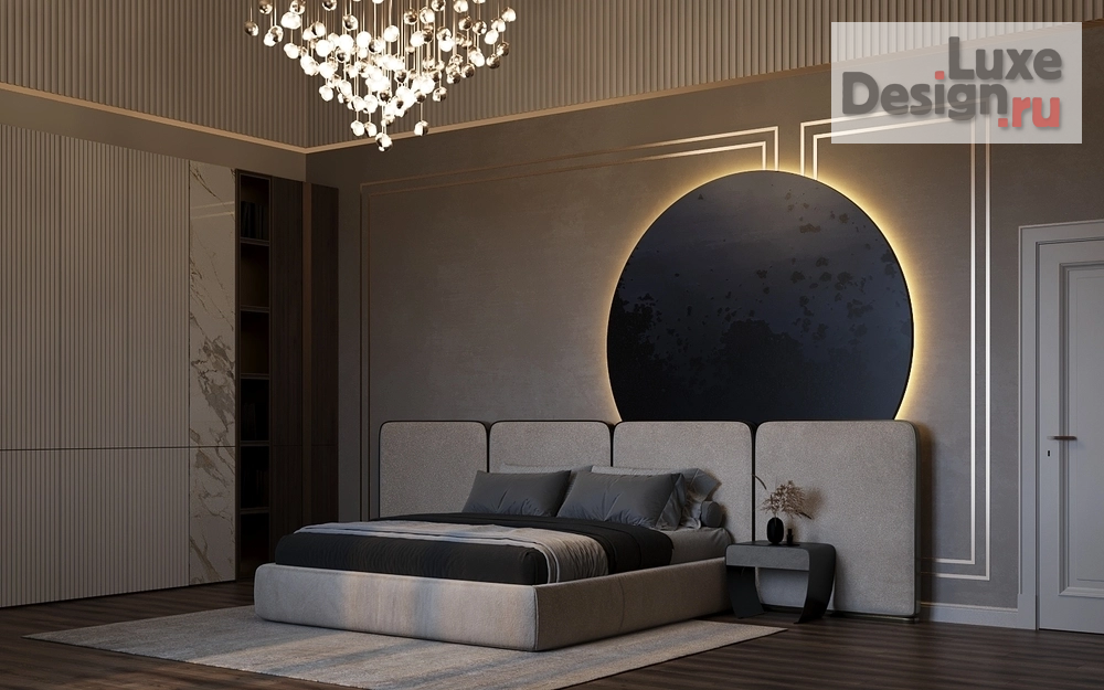 Дизайн интерьера частного дома "Спальная комната. Дизайн проект дома в поселке "Лесной остров"" (фото 2)