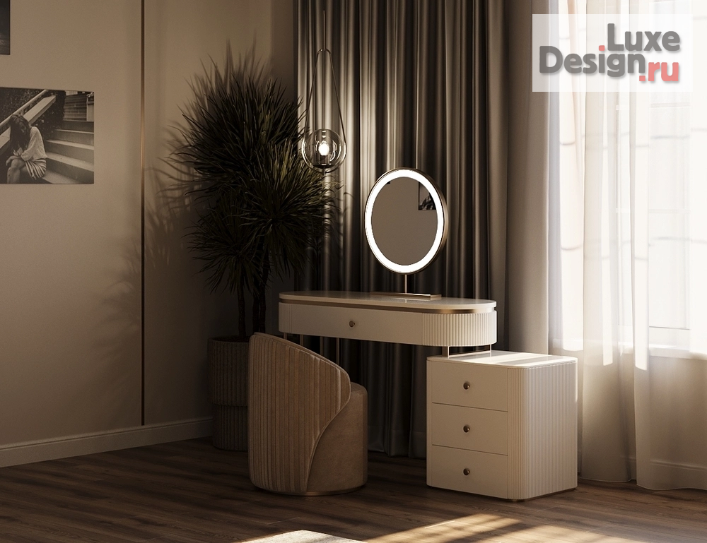 Дизайн интерьера частного дома "Спальная комната. Дизайн проект дома в поселке "Лесной остров"" (фото 5)