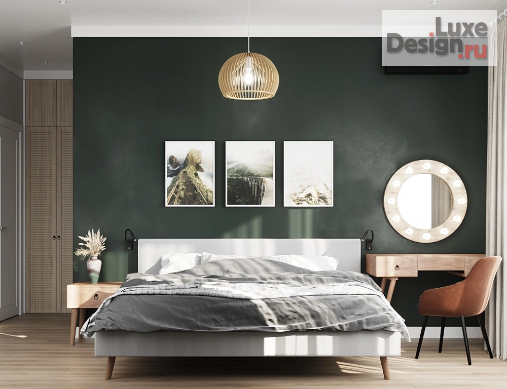 Дизайн интерьера четырехкомнатной квартиры "Спальная комната в Скандинавском стиле" (фото 1)