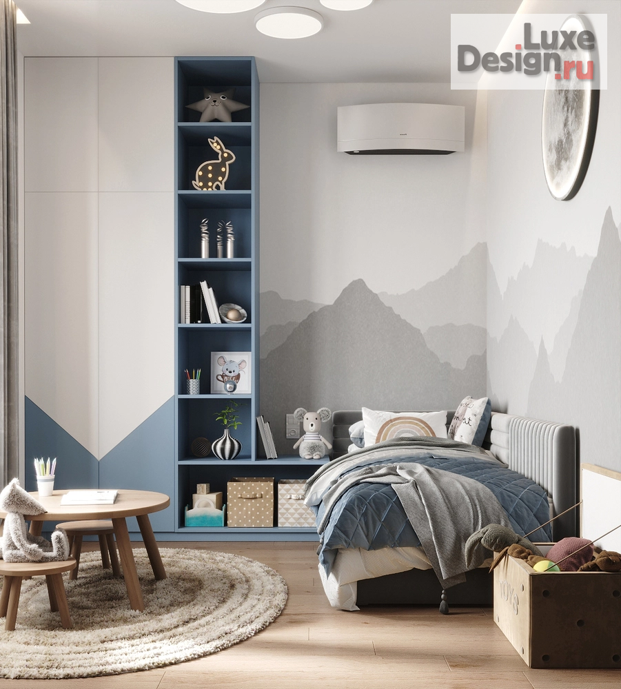 Дизайн интерьера загородного дома "Дизайн проект детской комнаты" (фото 2)