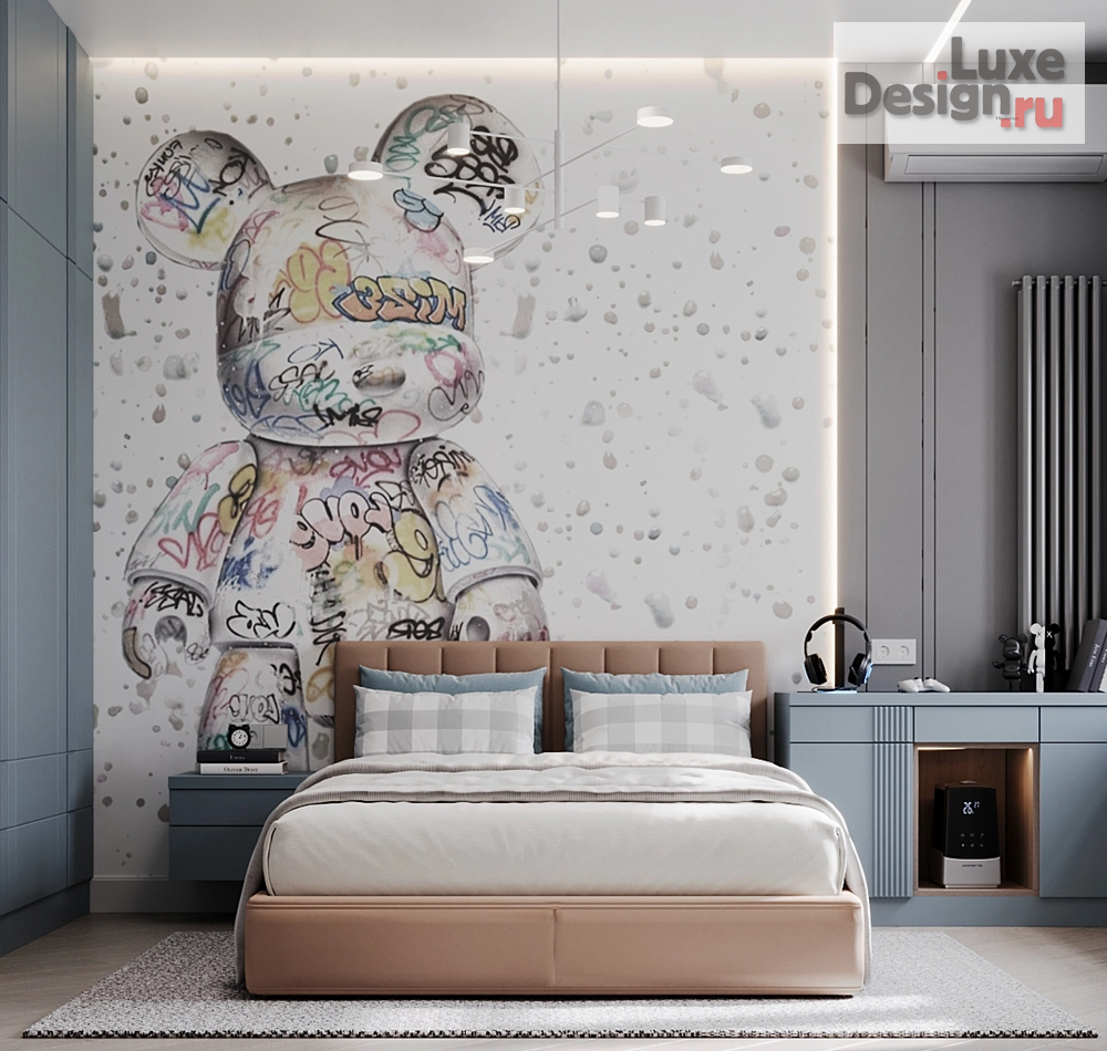 Дизайн интерьера детской "Детская комната "Мишка"" (фото 2)