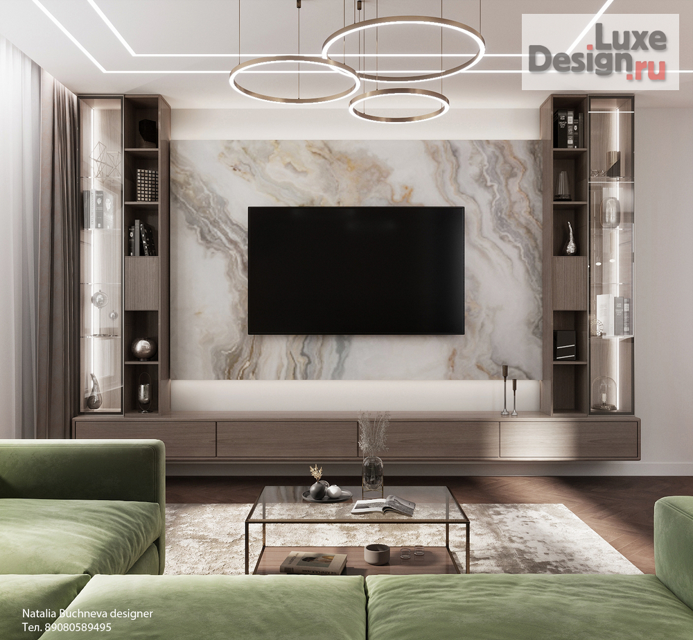 Дизайн интерьера трехкомнатной квартиры "Дизайн интерьера квартиры в ЖК Лесопарковый" (фото 4)