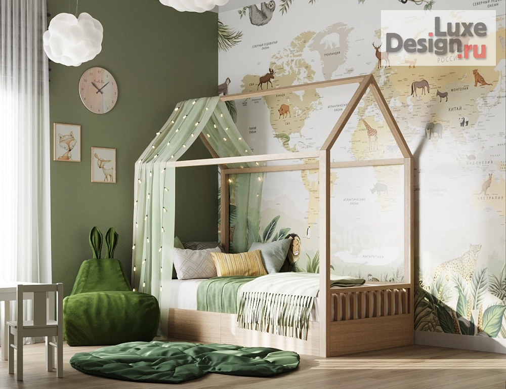 Дизайн интерьера четырехкомнатной квартиры "Детская комната в Скандинавском стиле" (фото 2)