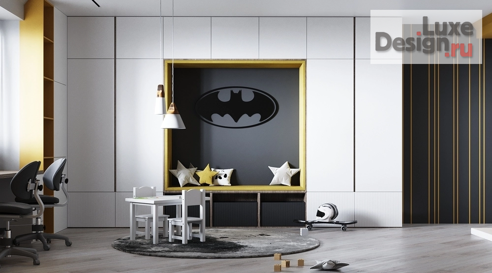 Дизайн интерьера квартиры "Большая детская комната для двух мальчиков" (фото 5)