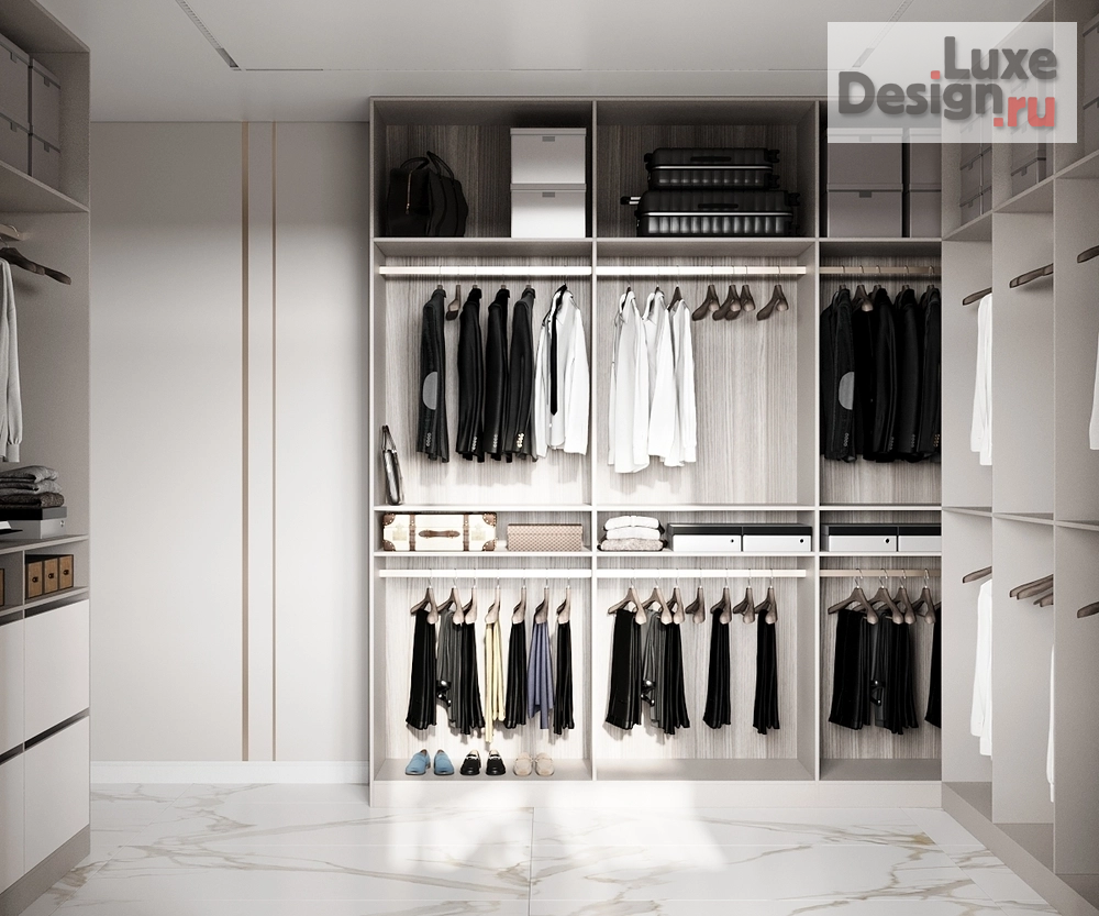 Дизайн интерьера частного дома "Гардеробная комната" (фото 3)