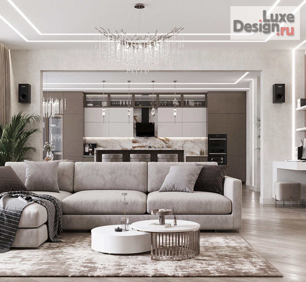 Дизайн интерьера квартиры студии "Дизайн квартиры в современном стиле" (фото 5)