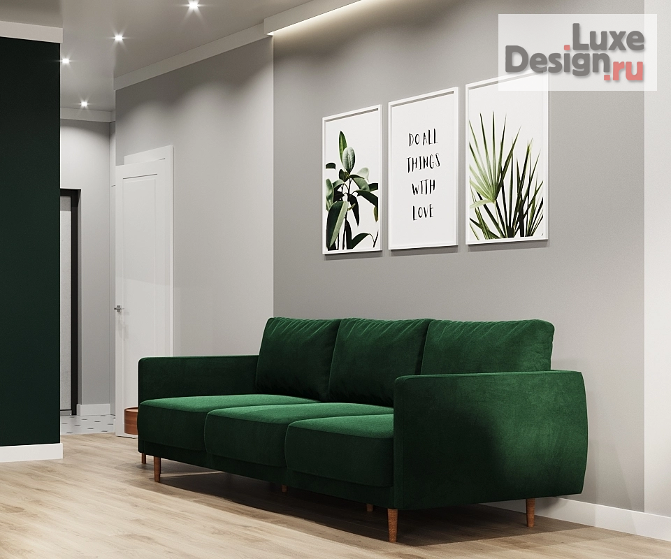 Дизайн интерьера квартиры "Квартира в Скандинавском стиле в ЖК "Лесопарковый"" (фото 1)