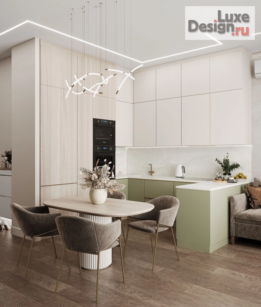 Дизайн интерьера квартиры "Дизайн интерьера квартиры в ЖК Видный" (фото 2)