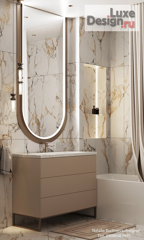 Дизайн интерьера ванной "Ванная комната. Стиль классика." (фото 2)