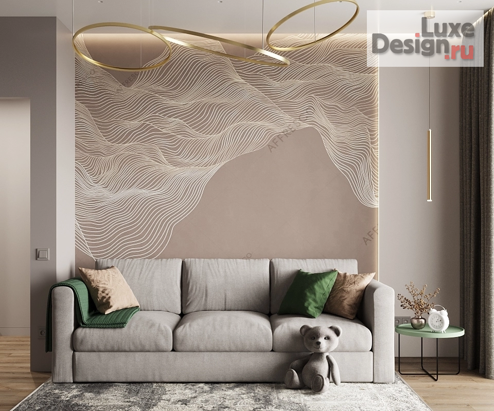 Дизайн интерьера трехкомнатной квартиры "Комната для гостей. Дизайн- проект квартиры в "Привилегии"" (фото 2)