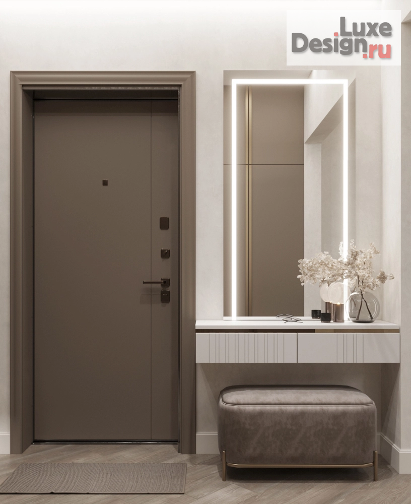 Дизайн интерьера квартиры студии "Прихажая" (фото 2)