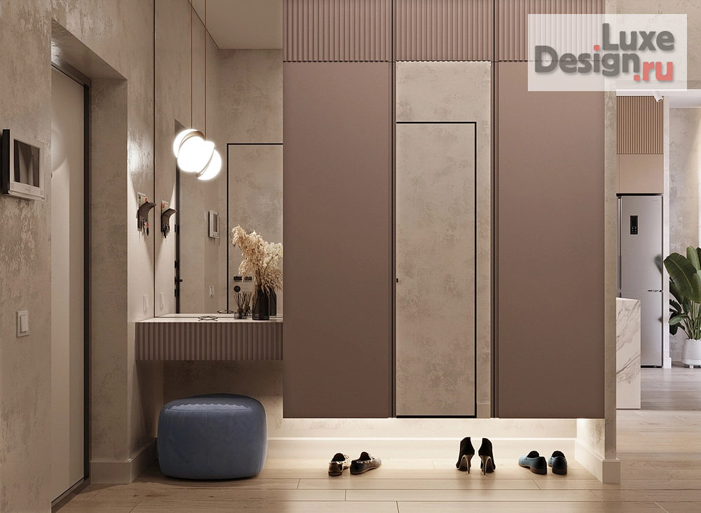 Дизайн интерьера загородного дома "Прихожая из дизайн проекта дома в "Белых росах"" (фото 1)