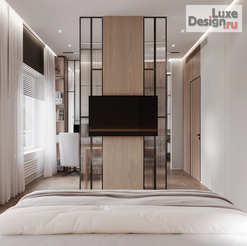 Дизайн интерьера спальни "Спальная комната из дизайн проекта дома в поселке "Женева"" (фото 2)