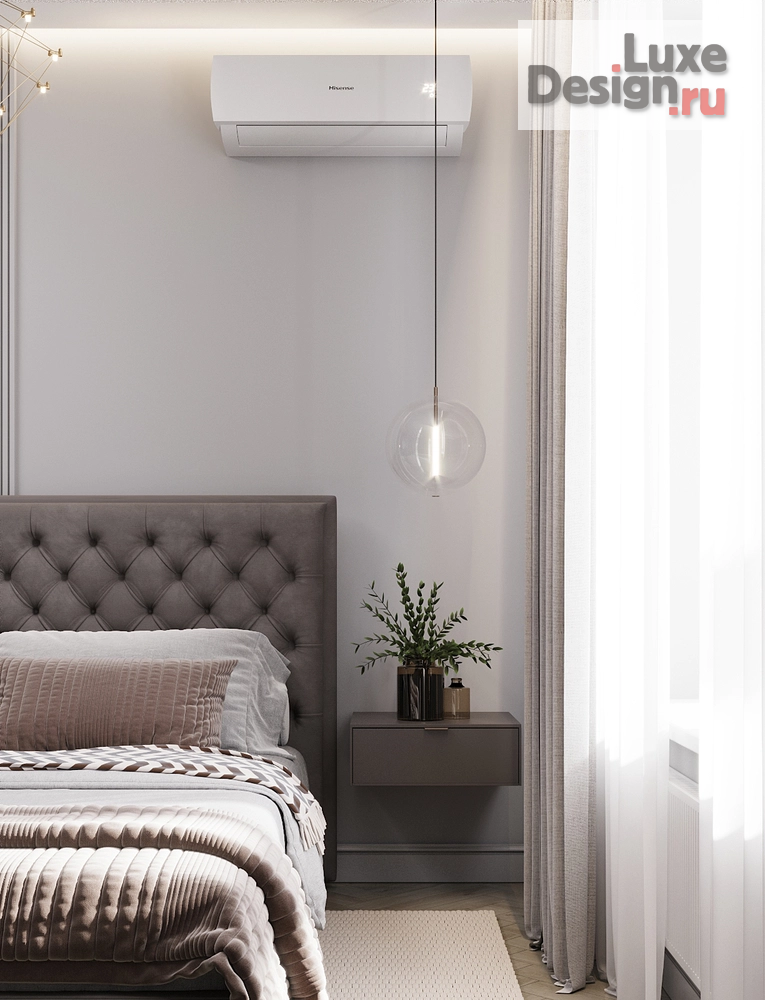 Дизайн интерьера спальни "Спальная комната - Дизайн проект квартиры в L-Town"" (фото 4)