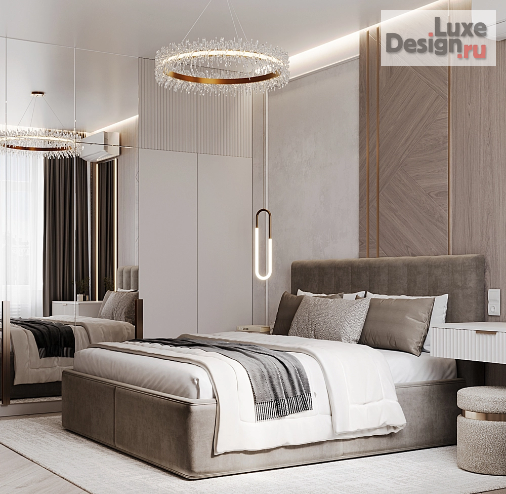 Дизайн интерьера квартиры студии "Спальная комната в современном стиле" (фото 4)