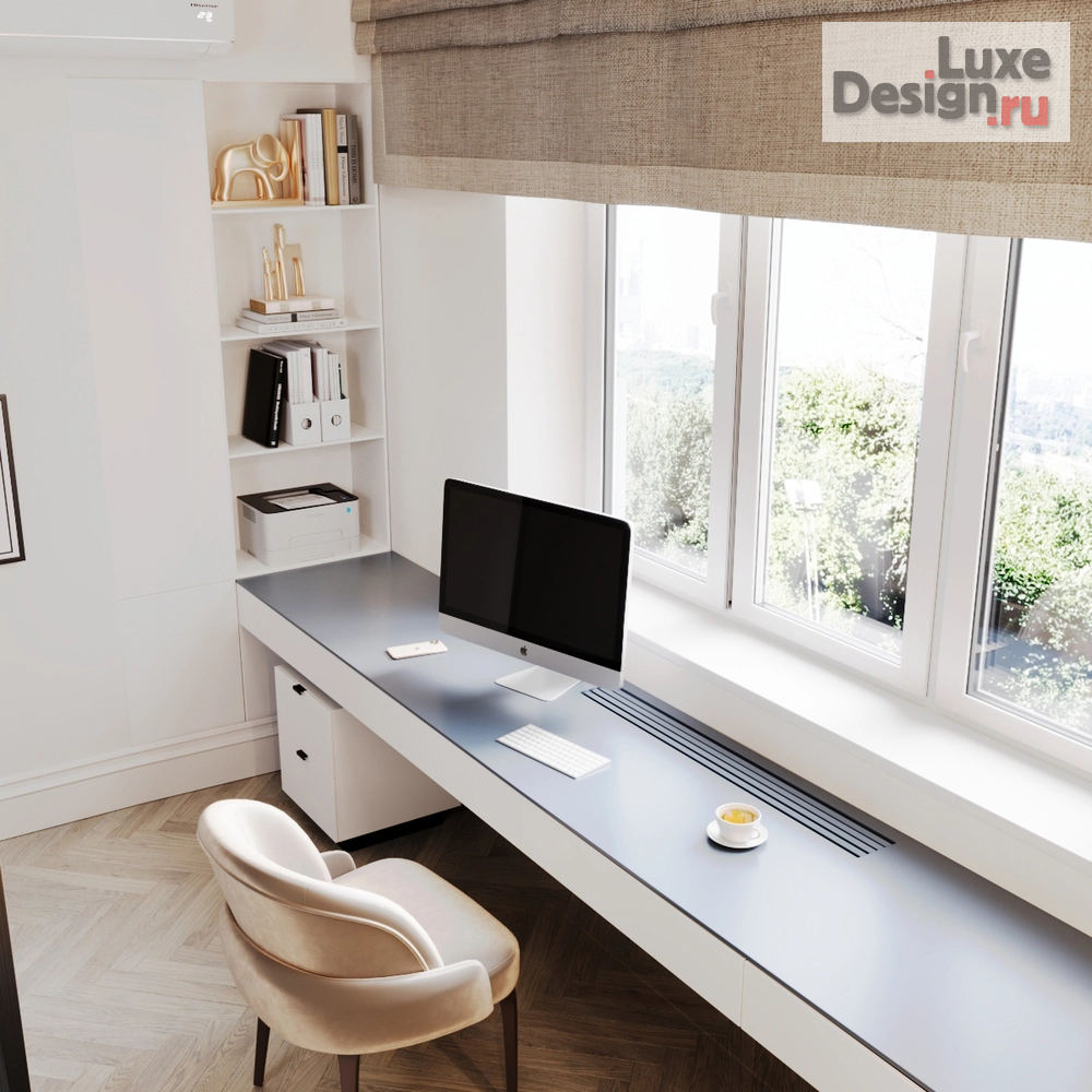 Дизайн интерьера квартиры "Кабинет при спальной комнате" (фото 3)