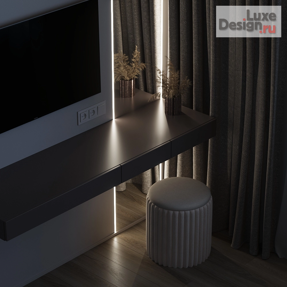 Дизайн интерьера загородного дома "Спальная комната в поселке "Европейский"" (фото 4)