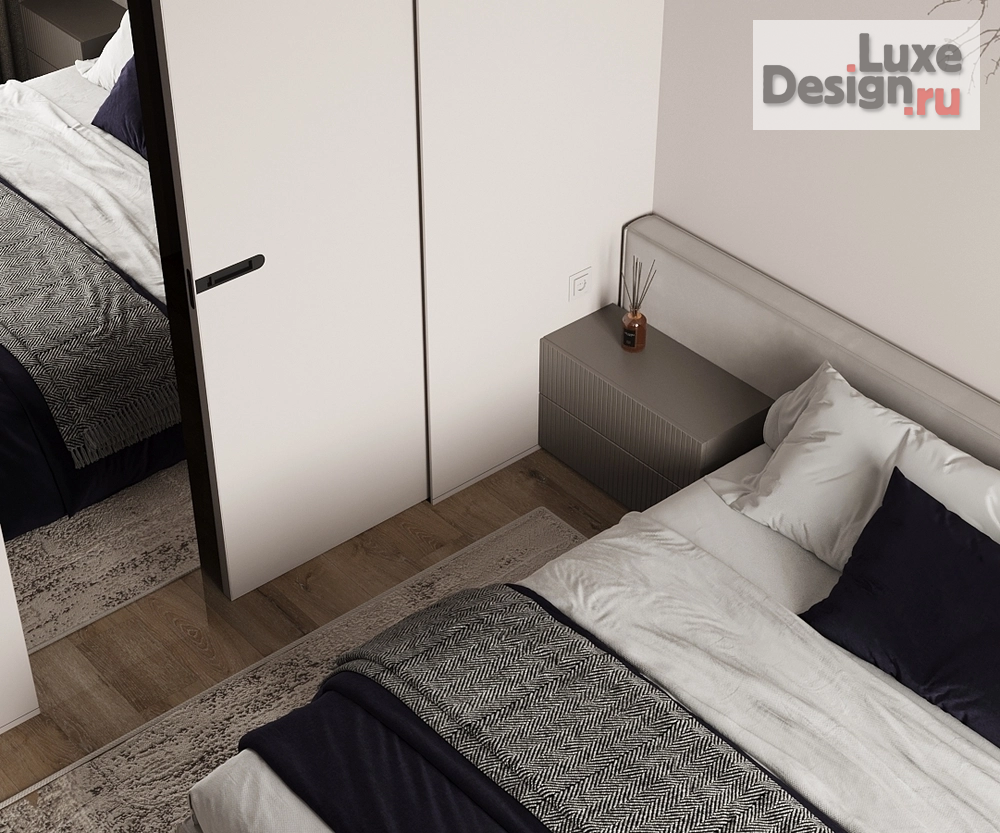 Дизайн интерьера квартиры "Спальная комната с подсветкой "Луна"" (фото 3)
