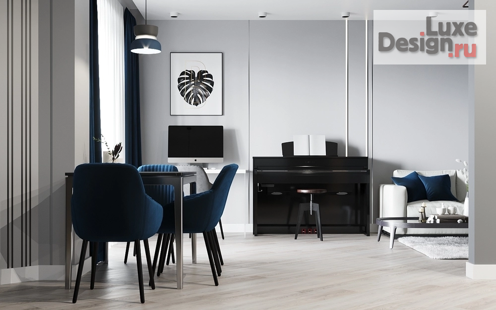 Дизайн интерьера квартиры студии "Дизайн проект квартиры в ЖК Манхеттен" (фото 6)