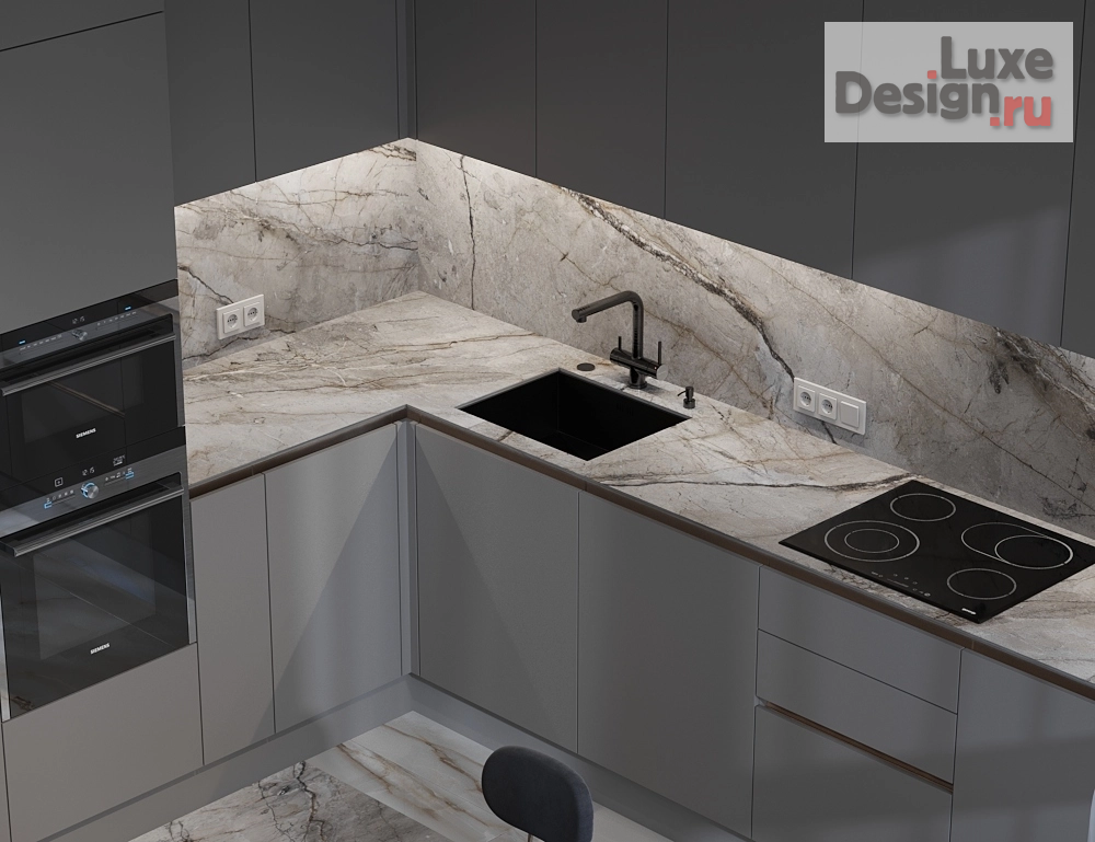 Дизайн интерьера апартаментов "Дизайн проект апартаментов в Челябинской области " (фото 4)