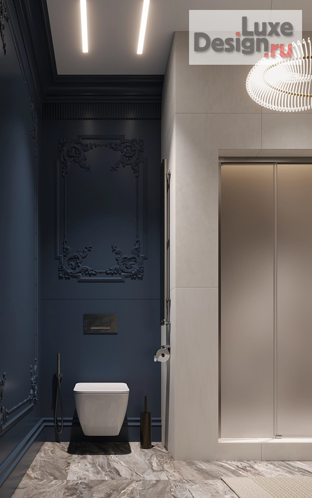 дизайн интерьера санузла "Санузел с душем" (фото 2) от дизайнера Бучнева Наталья Михайловна дизайн интерьера санузла "Санузел с душем" (фото 2)