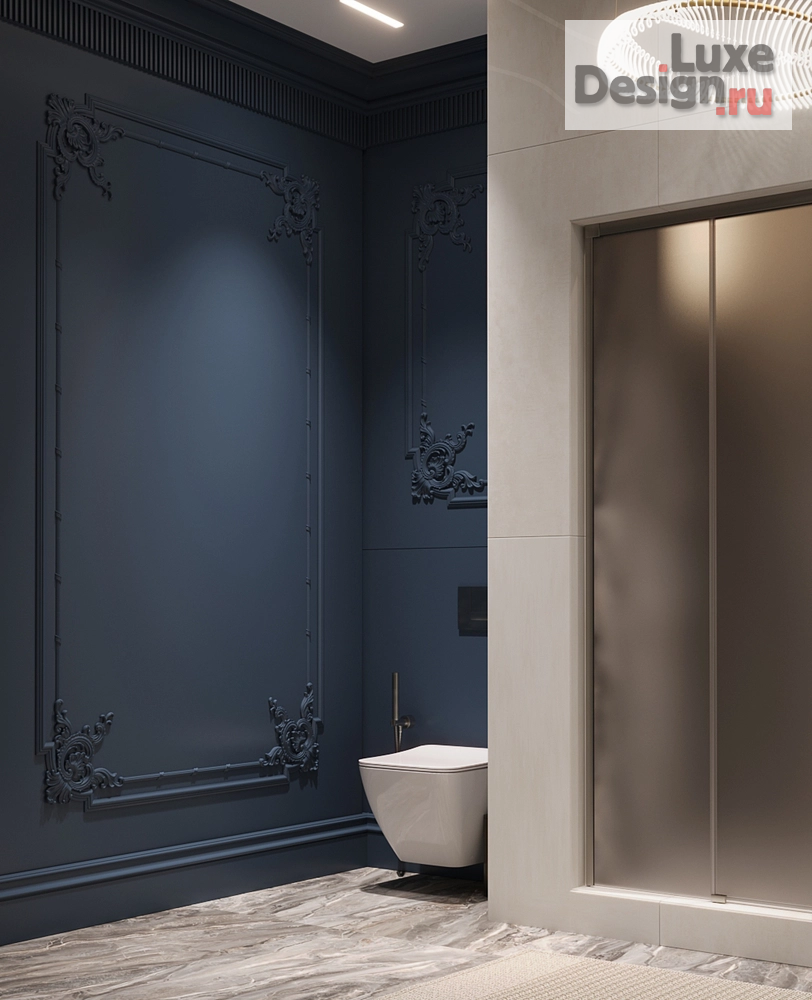 дизайн интерьера санузла "Санузел с душем" (фото 3)