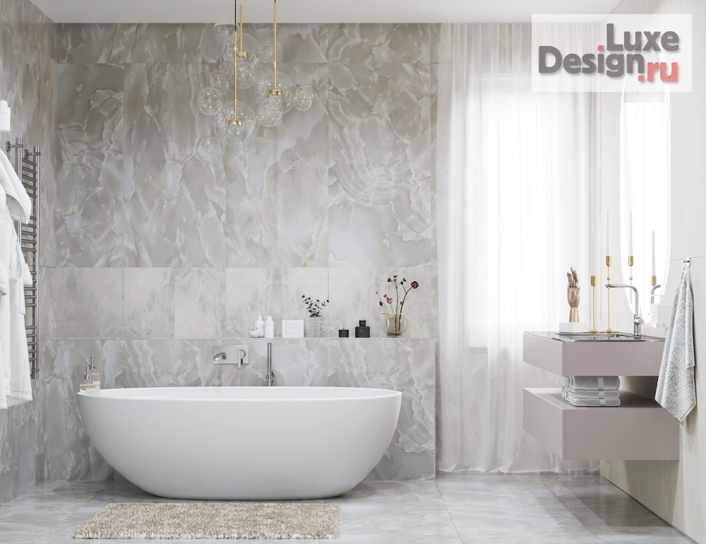 Дизайн интерьера таунхауса "Дизайн ванной комнаты с окном" (фото 1)