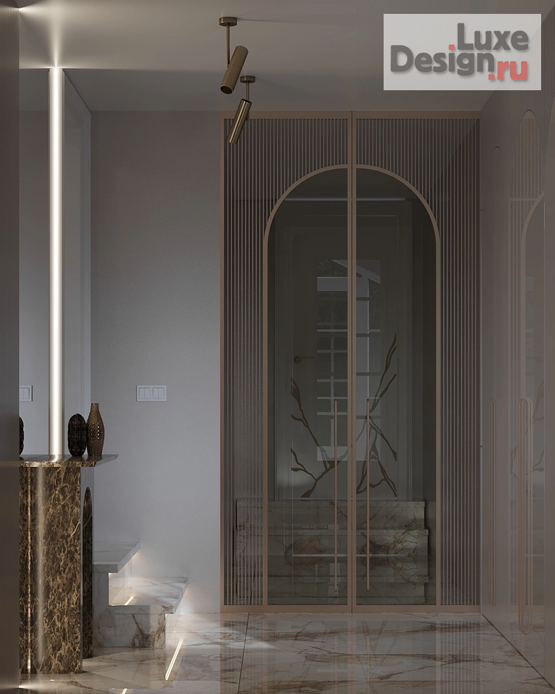 Дизайн интерьера загородного дома "Дизайн проект прихожей" (фото 3)