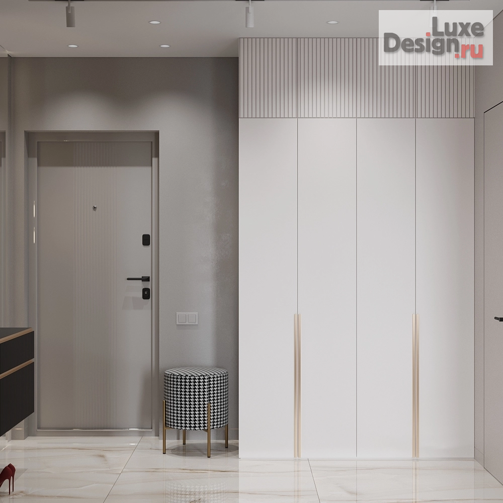 Дизайн интерьера апартаментов "Прихожая в современном стиле" (фото 4)