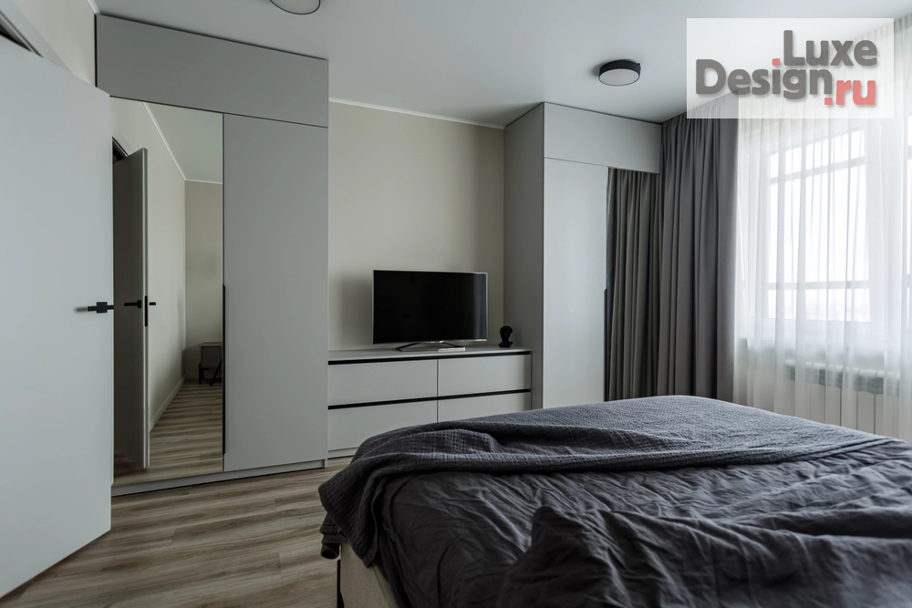 Дизайн интерьера трехкомнатной квартиры "Минимализм с акцентами" (фото 3)