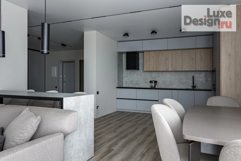 Дизайн интерьера трехкомнатной квартиры "Минимализм с акцентами" (фото 9)