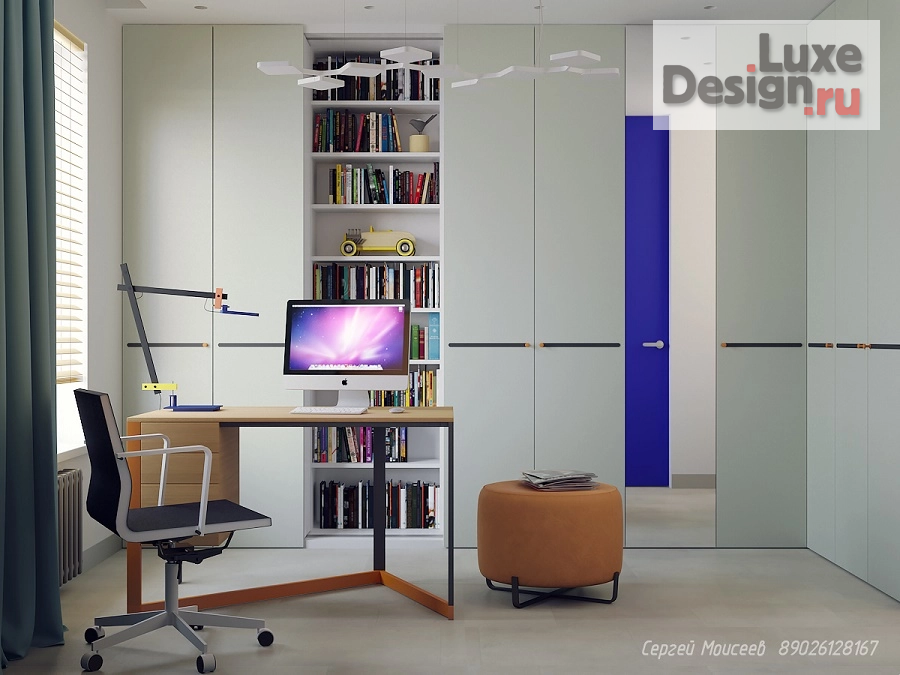 Дизайн интерьера двухкомнатной квартиры "Квартира Москва ЖК Гринада." (фото 12)