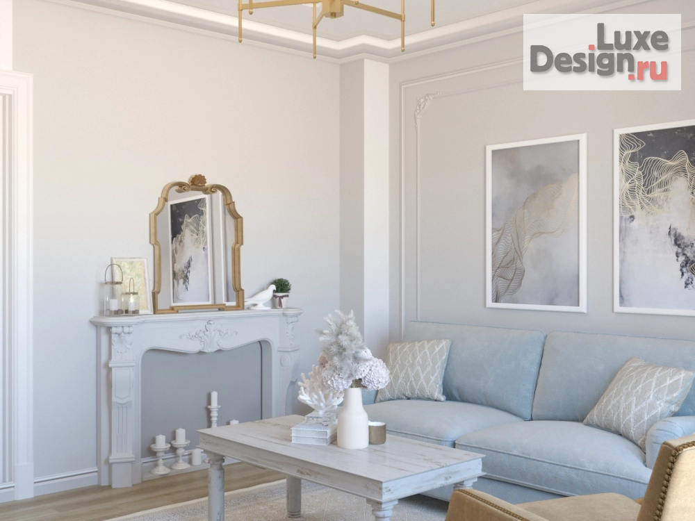 Дизайн интерьера трехкомнатной квартиры "Квартира в ЖК Ньютон" (фото 2)