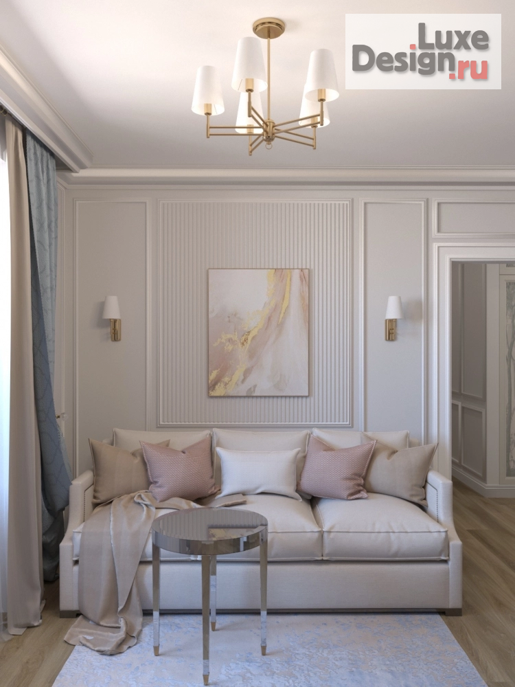 Дизайн интерьера трехкомнатной квартиры "Квартира в ЖК Ньютон" (фото 6)