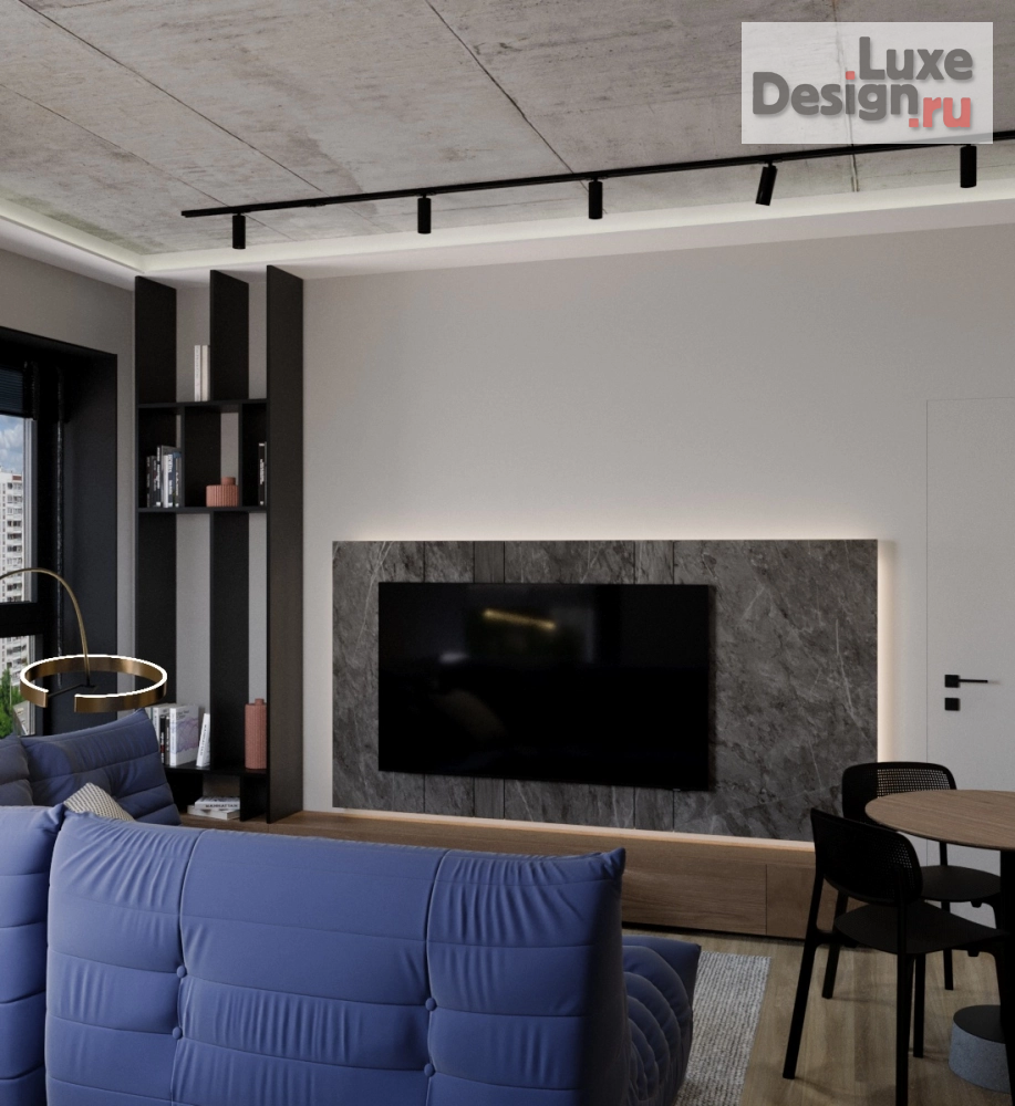 Дизайн интерьера квартиры студии "Квартира в доме комфорт класса ALT г. Челябинск" (фото 4)