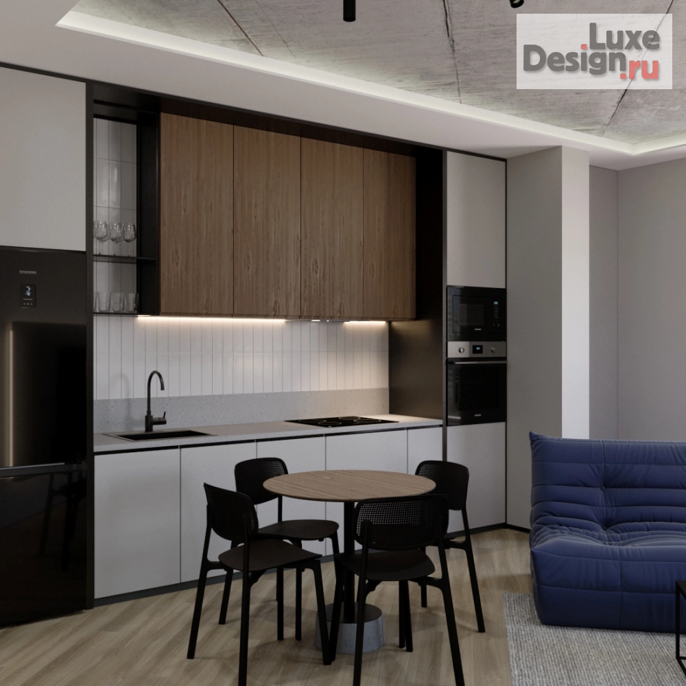 Дизайн интерьера квартиры студии "Квартира в доме комфорт класса ALT г. Челябинск" (фото 5)