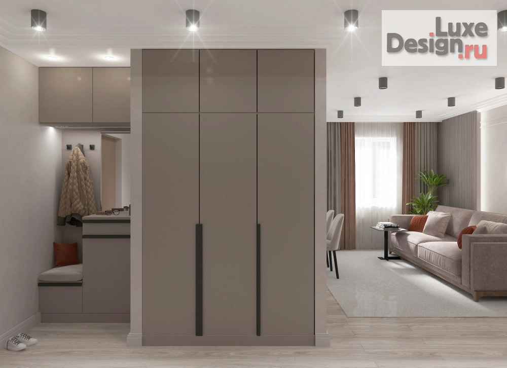 Дизайн интерьера трехкомнатной квартиры "Дизайн-проект квартиры " (фото 1)