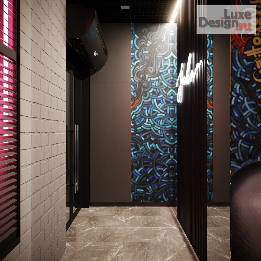 Дизайн интерьера отеля "Арт отель "Сочно" главный респешен " (фото 8)