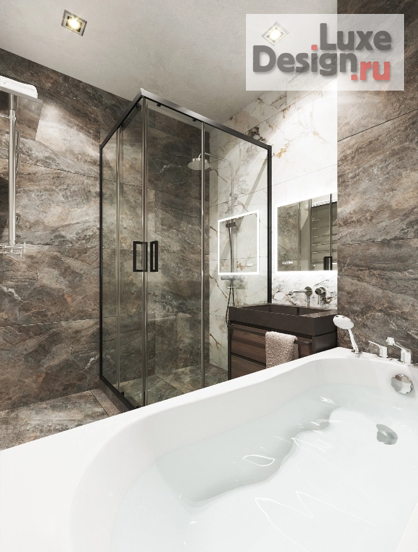 Дизайн интерьера трехкомнатной квартиры "Москва_облепиховая" (фото 13)