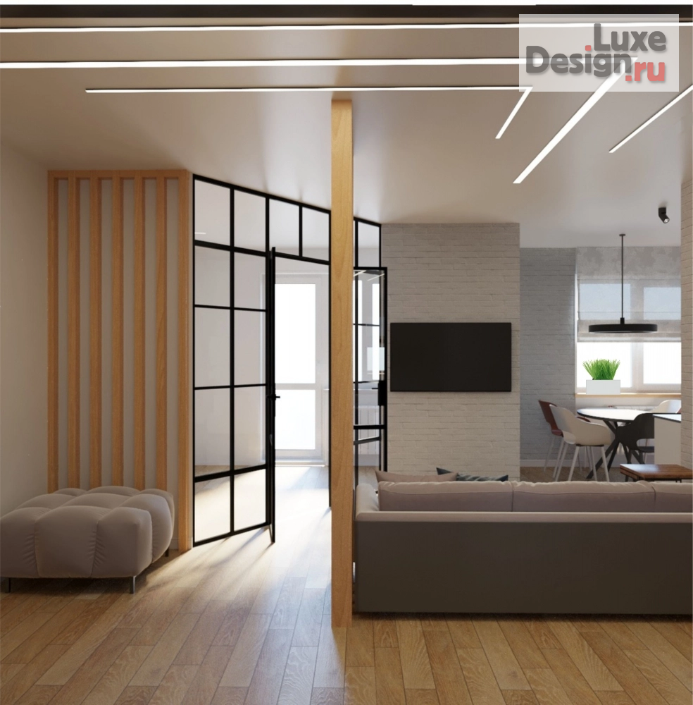 Дизайн интерьера трехкомнатной квартиры "Квартира в Скандинавском стиле." (фото 3)