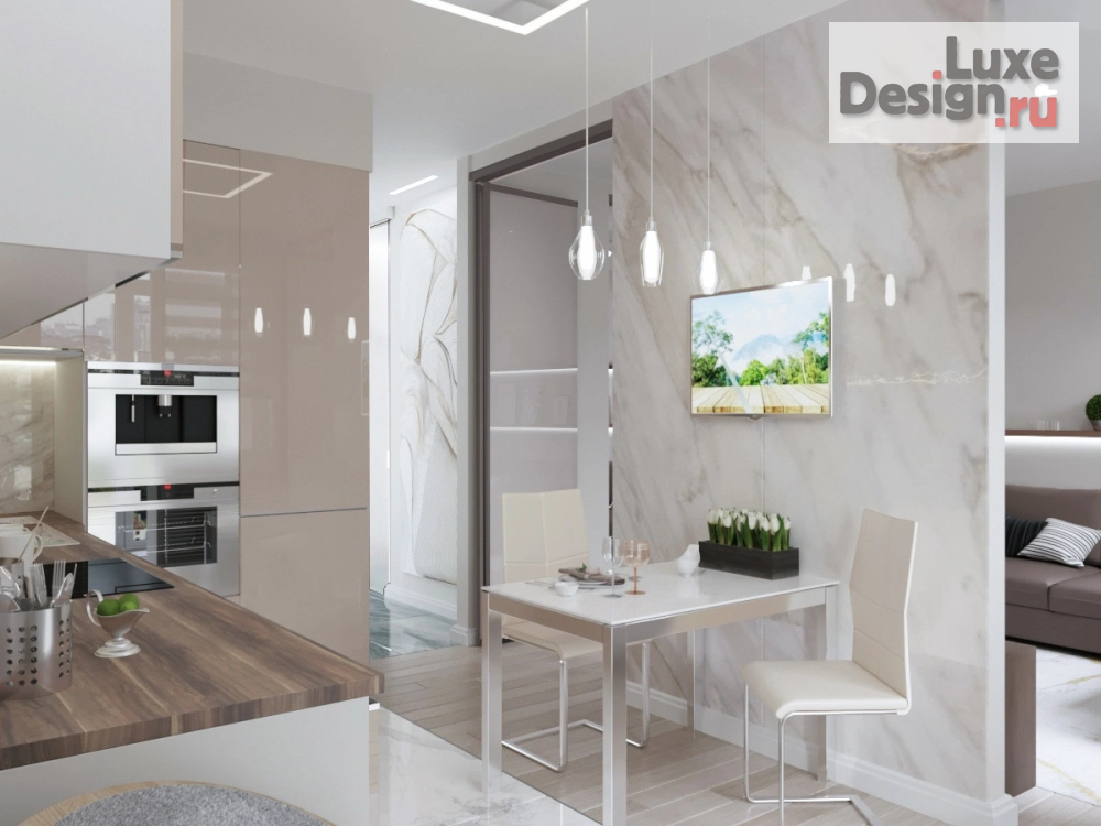 Дизайн интерьера квартиры "Однокомнатная в Москве." (фото 3)