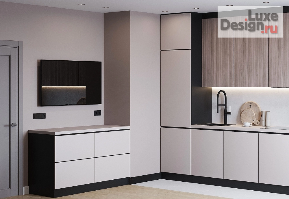 Дизайн интерьера трехкомнатной квартиры "Трешка на Елькина" (фото 3)