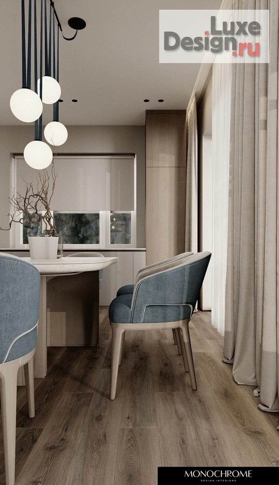 Дизайн интерьера загородного дома "Кухня-гостиная дачного дома в п. ЧЕРЕМУШКИ" (фото 10)